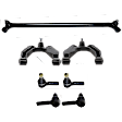 7-Piece Kit Center Link, includes (1) Center Link, (2) Control Arm, and (4) Tie Rod End