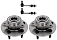 2-Wheel Set Front, Driver and Passenger Side Wheel Hub, Includes (2) Sway Bar Link and (2) Wheel Hub