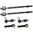 2006 Nissan Sentra - 6-Piece Kit Front, Driver and Passenger Side, Inner and Outer Tie Rod End, Includes (2) Sway Bar Link and (4) Tie Rod End