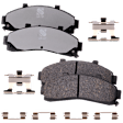 2-Wheel Set Front, Driver and Passenger Side Wheel Hub, Includes (2) Brake Disc, (1) Brake Pad Set, and (2) Wheel Hub