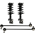 4-Piece Kit Front Suspension Kit, Includes (2) Loaded Strut and (2) Sway Bar Link