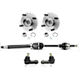 5-Piece Kit Front, Passenger Side Axle Assembly, Includes (1) Axle Assembly, (2) Tie Rod End, and (2) Wheel Hub