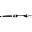 5-Piece Kit Front, Passenger Side Axle Assembly, Includes (1) Axle Assembly, (2) Tie Rod End, and (2) Wheel Hub