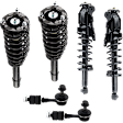 6-Piece Kit Front and Rear, Driver and Passenger Side Shock Absorber and Strut Assembly, Includes (4) Shock Absorber and Strut Assembly and (2) Sway Bar Link
