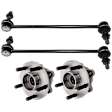 2-Wheel Set Front, Driver and Passenger Side Wheel Hub, Includes (2) Sway Bar Link and (2) Wheel Hub