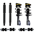 6-Piece Kit Front and Rear, Driver and Passenger Side Shock Absorber and Strut Assembly, Includes (4) Shock Absorber and Strut Assembly and (2) Sway Bar Link
