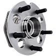 2-Wheel Set Rear, Driver and Passenger Side Wheel Hub, Includes (2) Wheel Bearing and (2) Wheel Hub