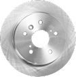4-Wheel Set Front and Rear Brake Disc and Pad Kit, Plain Surface Front-295.91 mm/Rear-280.92 mm, Includes (4) Disc and (2) Pad Set