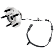 2-Wheel Set Front, Driver and Passenger Side Wheel Hub, 5 Lugs, With Bearing, With Sensor, Includes (2) Wheel Hub, (2) Tie Rod End and (2) Sway Bar Link