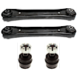 4-Piece Kit Front, Driver and Passenger Side, Lower Control Arm, Includes (2) Ball Joint and (2) Control Arm