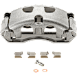 2-Wheel Set Front Brake Kit With Calipers, Plain Surface 6 Lugs 350.01 mm Ceramic, Includes (2) Brake Caliper, (2) Brake Disc and (1) Brake Pad Set