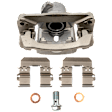 2-Wheel Set Rear Brake Kit With Calipers, Cross-drilled and Slotted 5 Lugs 274 mm Ceramic AWD, Includes (2) Brake Caliper, (2) Brake Disc and (1) Brake Pad Set