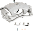 4-Wheel Set Front and Rear Brake Kit With Calipers, Plain Surface 6 Lugs Front-302.01 mm/Rear-325.12 mm Front-Ceramic/Rear-Semi-Metallic, Includes (4) Caliper, (4) Disc and (2) Pad Set