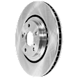 2012 Toyota Sienna - 4-Wheel Set Front and Rear Brake Kit With Calipers, Natural Finish, Plain Surface, 5 Lugs, Front-327.91 mm/Rear-309.12 mm, FWD, Ceramic, Includes (4) Caliper, (4) Disc, and (2) Pad Set
