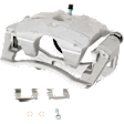 4-Wheel Set Front and Rear Brake Kit With Calipers, Plain Surface 6 Lugs Front-302.01 mm/Rear-325.12 mm Front-Ceramic/Rear-Semi-Metallic, Includes (4) Caliper, (4) Disc and (2) Pad Set