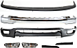7-Piece Kit Front Bumper Chrome, Includes (1) Valance, (1) Bumper Filler, (2) Turn Signal Light, (1) Bumper and (2) Headlight Filler