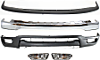 2001-2004 Toyota Tacoma - 5-Piece Kit Front Bumper Chrome, Includes (1) Valance, (1) Bumper Filler, (2) Turn Signal Light and (1) Bumper
