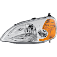 9-Piece Kit Driver and Passenger Side LED Headlight, Includes (1) Bumper Cover, (2) Fender, (2) Fender Liner, (2) Headlight, and (2) Light Bulb