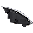 9-Piece Kit Driver and Passenger Side LED Headlight, Includes (1) Bumper Cover, (2) Fender, (2) Fender Liner, (2) Headlight, and (2) Light Bulb