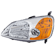 7-Piece Kit Driver Side Halogen Headlight, Includes (2) Bumper Bracket, (1) Bumper Cover, (1) Fender, (1) Fender Liner, (1) Headlight, and (1) Light Bulb