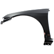 7-Piece Kit Driver Side Halogen Headlight, Includes (2) Bumper Bracket, (1) Bumper Cover, (1) Fender, (1) Fender Liner, (1) Headlight, and (1) Light Bulb