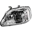 4-Piece Kit Driver Side LED Headlight, Includes (1) Fender, (1) Grille Assembly, (1) Headlight, and (1) Light Bulb