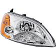 4-Piece Kit Passenger Side LED Headlight, Coupe, Includes (1) Bumper Cover, (1) Fender, (1) Headlight, and (1) Light Bulb