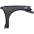 4-Piece Kit Driver Side Halogen Headlight, Includes (1) Bumper Cover, (1) Fender, (1) Headlight, and (1) Light Bulb