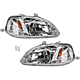4-Piece Kit Driver and Passenger Side LED Headlight, Includes (2) Headlight and (2) Light Bulb