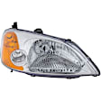 4-Piece Kit Driver and Passenger Side Incandescent Headlight, CAPA Certified, Includes (2) Headlight and (2) Light Bulb