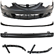 2002 Acura RSX - 5-Piece Kit Front Primed Bumper Cover,  Includes (2) Bumper Bracket, (1) Bumper Cover, (1) Bumper Reinforcement, and (1) Valance