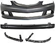 2006 Acura RSX - 4-Piece Kit Front Primed Bumper Cover,  Includes (2) Bumper Bracket, (1) Bumper Cover, and (1) Bumper Reinforcement