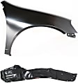 2-Piece Kit, Front, Passenger Side Fender, Includes (1) Fender and (1) Fender Liner