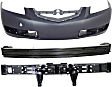 3-Piece Kit, Front Primed Bumper Cover, Includes (1) Bumper Absorber, (1) Bumper Cover, and (1) Bumper Reinforcement