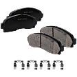 2003 Ford Ranger - 2-Wheel Set Front Brake Disc and Pad Kit, Cross-drilled and Slotted, 5 Lugs, 286.4 mm, Ceramic, RWD, 3.0L 6Cyl, Pro-Line Series  Includes (2) Disc and (1) Pad Set