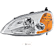2002 Honda Civic - 2-Piece Kit Driver Side Incandescent Headlight, With bulb(s), OE Replacement, Coupe,  Includes (1) Headlight and (1) Light Bulb