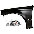3-Piece Kit Driver Side Halogen Headlight, Includes (1) Fender, (1) Headlight, and (1) Light Bulb