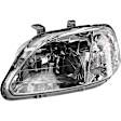 4-Piece Kit Driver and Passenger Side Incandescent Headlight, Includes (1) Headlight and (1) Light Bulb