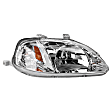 1999 Honda Civic - 2-Piece Kit Passenger Side Incandescent Headlight, With bulb(s), OE Replacement, Sedan,  Includes (1) Headlight and (1) Light Bulb