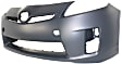2011 Toyota Prius Base - 2-Piece Kit Front Primed Bumper Cover, For Models With Halogen Headlights,  Includes (1) Bumper Cover and (1) Fender