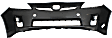 2011 Toyota Prius Base - 2-Piece Kit Front Primed Bumper Cover, For Models With Halogen Headlights,  Includes (1) Bumper Cover and (1) Fender