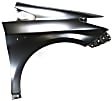 2011 Toyota Prius Base - 2-Piece Kit Front Primed Bumper Cover, For Models With Halogen Headlights,  Includes (1) Bumper Cover and (1) Fender