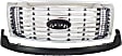 2-Piece Kit, Grille Chrome, For Models Without Wheel Opening Moldings, For Models With Chrome Package, Includes (1) Bumper Cover and (1) Grille