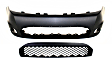 2-Piece Kit, Front Primed Bumper Cover, CAPA Certified, Includes (1) Bumper Cover and (1) Bumper Grille