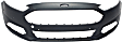 2016 Ford Fusion - 2-Piece Kit Front Primed Bumper Cover, Includes (1) Bumper Cover and (1) Bumper Grille