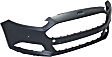 2016 Ford Fusion - 2-Piece Kit Front Primed Bumper Cover, Includes (1) Bumper Cover and (1) Bumper Grille