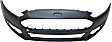 2016 Ford Fusion - 2-Piece Kit Front Primed Bumper Cover, Includes (1) Bumper Cover and (1) Bumper Grille