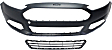 2-Piece Kit, Front Primed Bumper Cover, Includes (1) Bumper Cover and (1) Bumper Grille