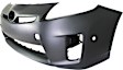 2-Piece Kit, Front Primed Bumper Cover, For Models With Halogen Headlights, Includes (1) Bumper Cover and (1) Fender