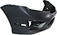2010 Ford Fusion Sport - 2-Piece Kit Front Primed Bumper Cover, CAPA Certified  Includes (1) Bumper Cover and (1) Bumper Grille